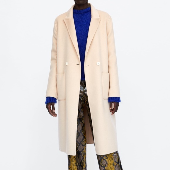 Zara Double breasted coat - BNWOT - S - Picture 10 of 14